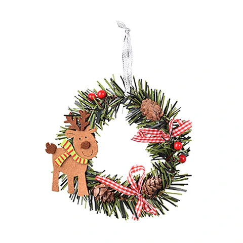 Elk Christmas Decoration & Hanging Wreath Design